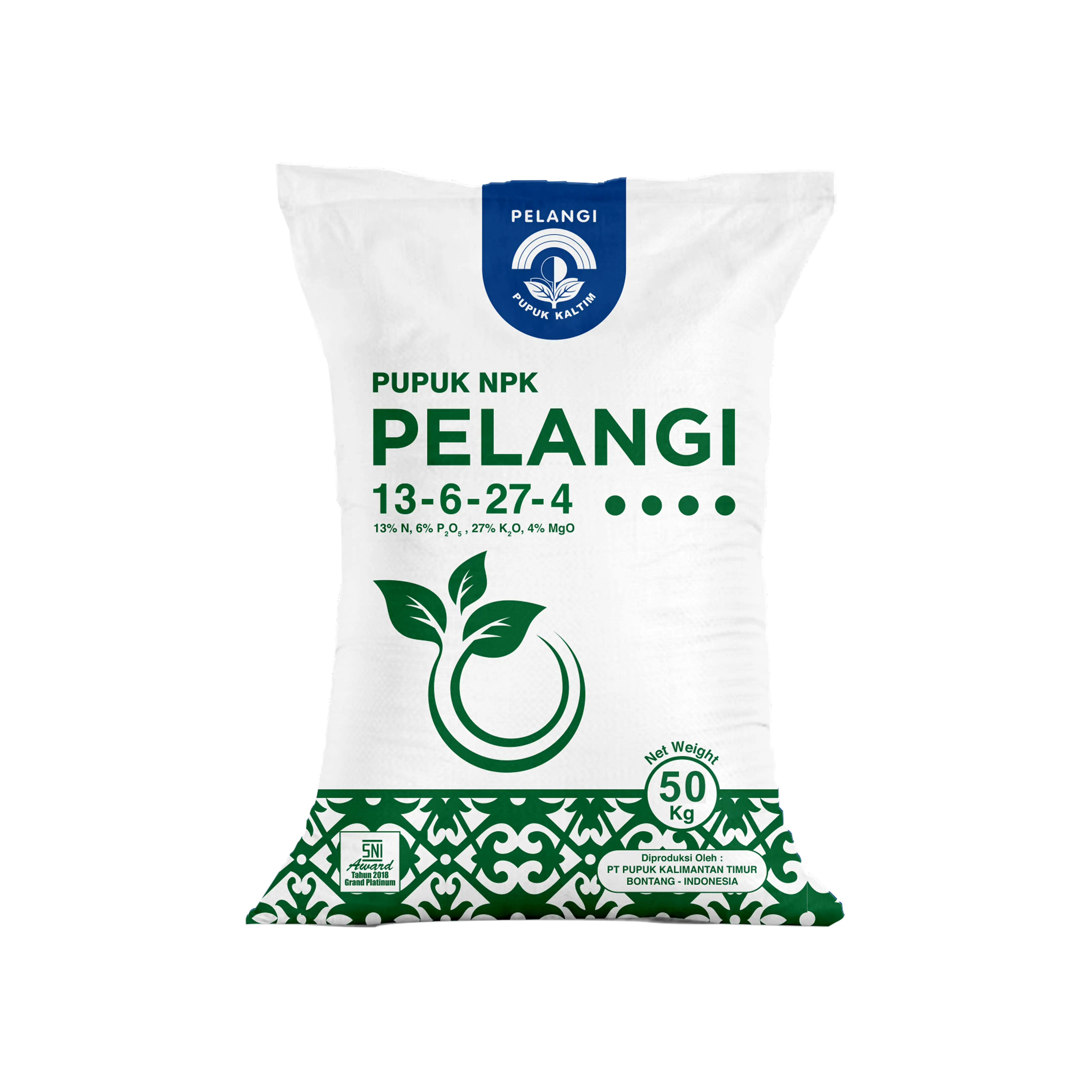 Pupuk NPK Pelangi 13 - 6 - 27 - 4