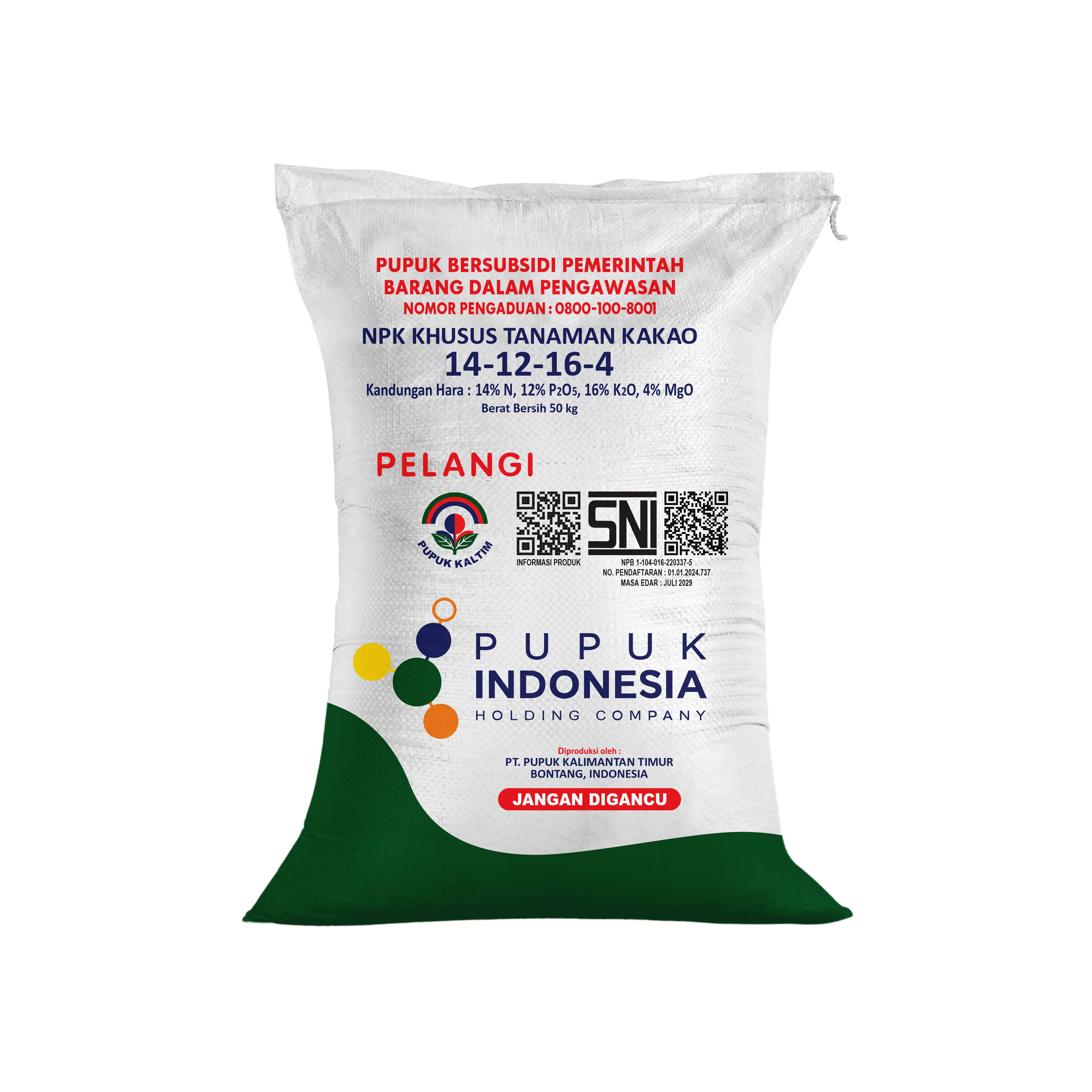 Pupuk NPK Pelangi Kakao PIHC
